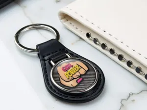 Custom Leather Keychains High-End Drift Force End